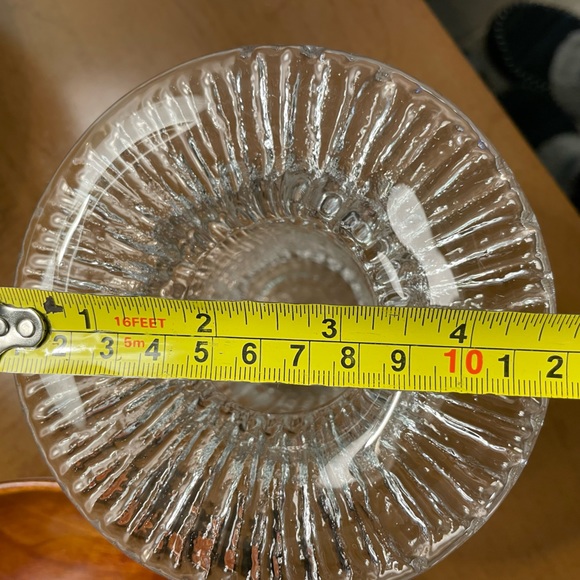 SOLD Vintage MCM iittala Timo Sarpaneva Art Glass Vase Finland Fluted Vertica - Picture 4 of 13